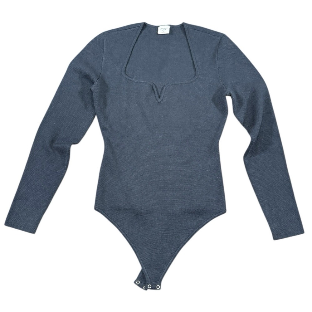 Abercrombie & Fitch Women's Black Solid Bodysuit Medium New with Tags